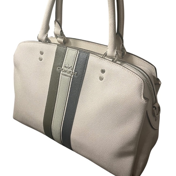 Coach Lillie Carryall Varsity Stripe Handbag - Picture 3 of 14